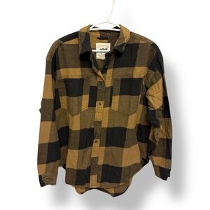 Aerie Anytime Fave Flannel Button Down Shirt